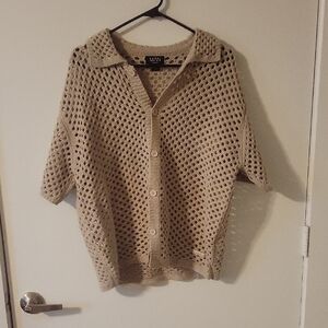 BoohooMAN Cream Knit Sweater And Short Set